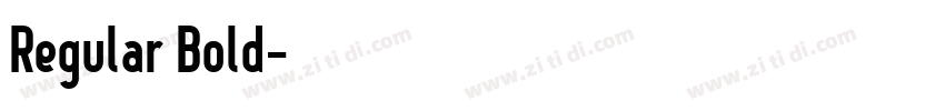 Regular Bold字体转换